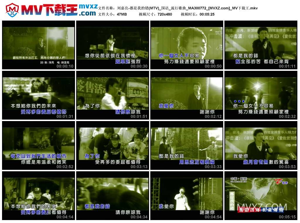 刘嘉亮-都是我的错(MTV)_国语_流行歌曲_MA300772